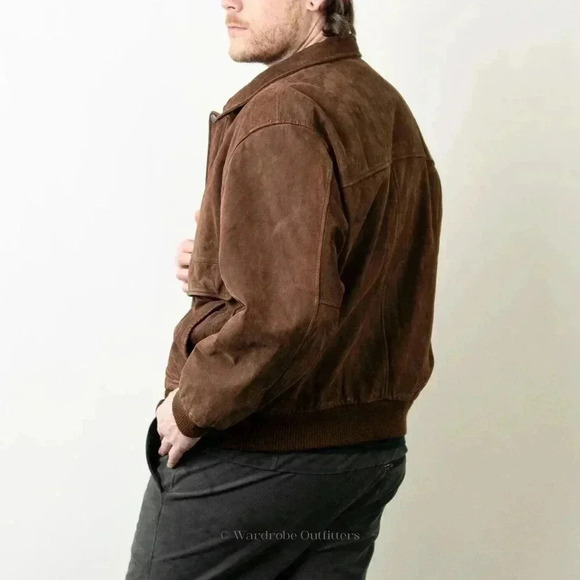 Vintage 90s Brown Leather Western Jacket - L - Picture 9 of 11